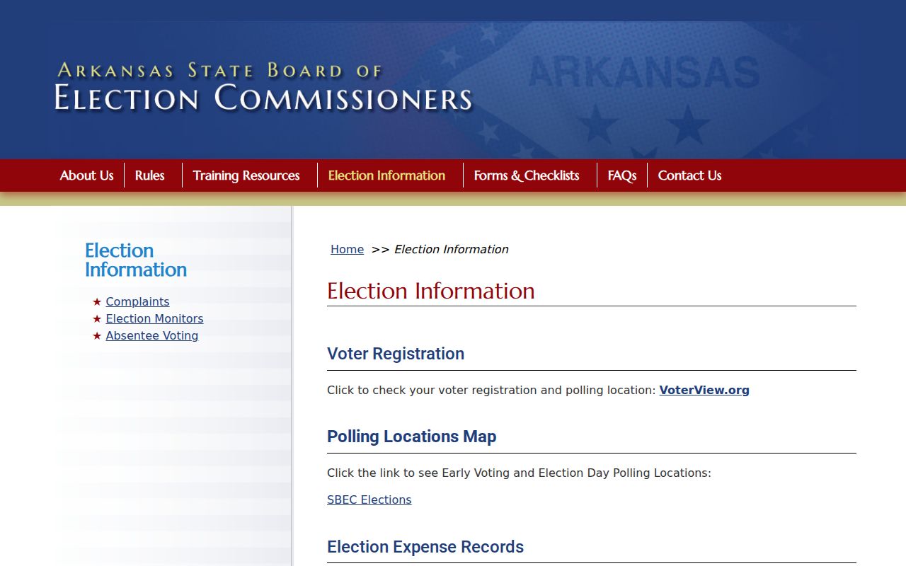Bryant ZIP code directory Arkansas election information page